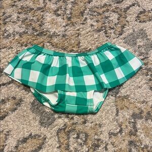 *NWOT* Hanna andersson* Green Checkered Kids Swim Skirt
